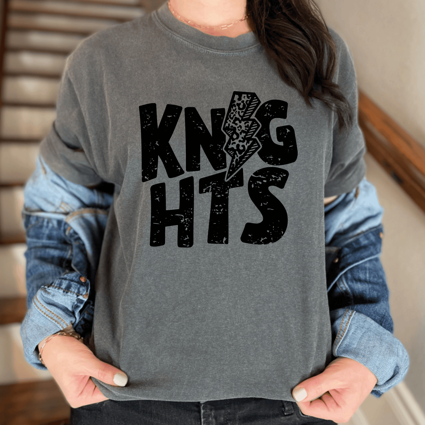 Knights Checkered Bolt Graphic Tee